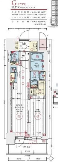 エステムコート名古屋TWIN　WESTの間取り