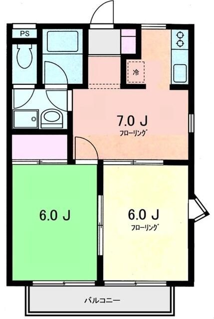 エスポワールの間取り|間取りです。