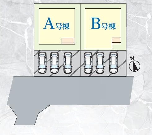 龍ケ崎市平台Ⅰ　新築戸建　A号棟の区画図