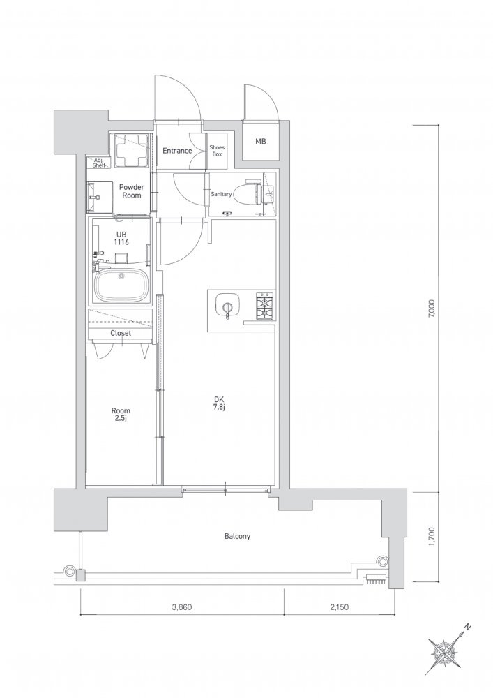 新品家具付きマンション博多駅南6B(KaGood福岡)