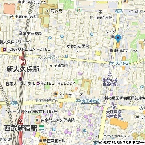 ラクアスレジデンス東新宿の地図