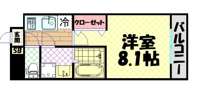 【間取り】 | エスリードレジデンス弁天町グランデ