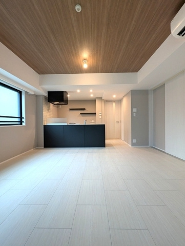 中央区新川２丁目の賃貸マンションの居間・リビング