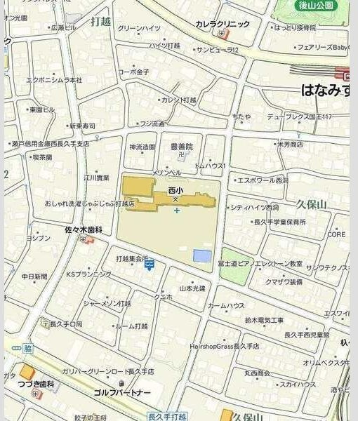 あさけハイツの地図