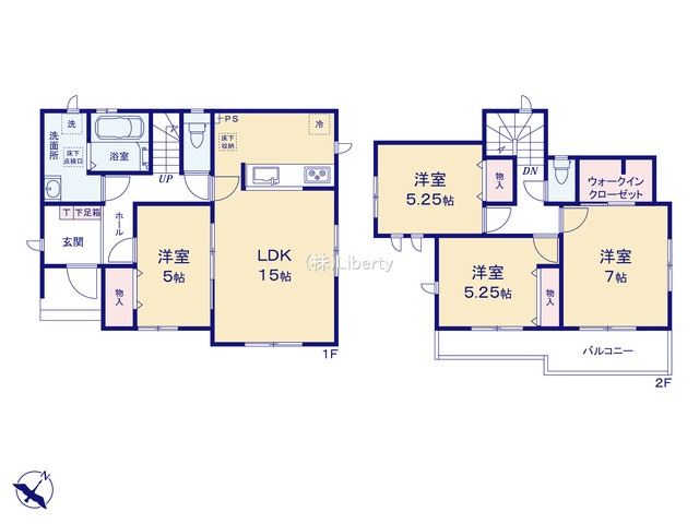 ひたちなか市田中後　新築戸建　B号棟の間取り|ご予約をいただければ、『平日の空いた時間』『周辺物件まとめて見たい』『1件だけ見たい』ももちろん可能です♪
お気軽にお問合せください♪