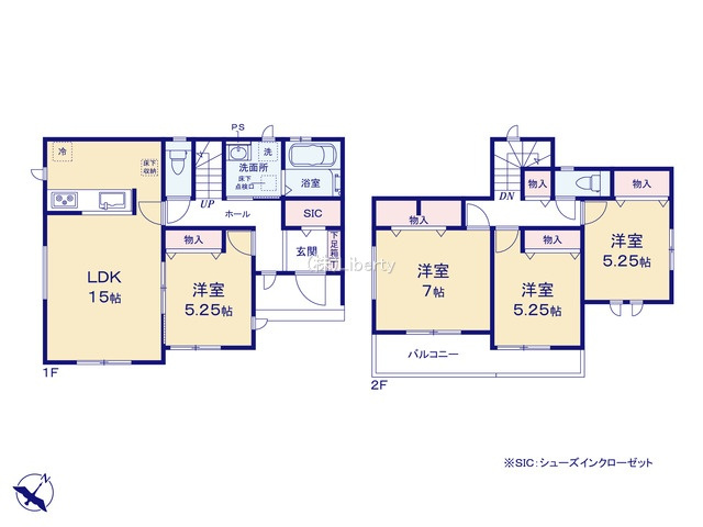 ひたちなか市田中後　新築戸建　C号棟の間取り|ご予約をいただければ、『平日の空いた時間』『周辺物件まとめて見たい』『1件だけ見たい』ももちろん可能です♪
お気軽にお問合せください♪