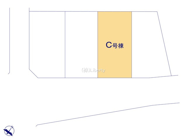 ひたちなか市田中後　新築戸建　C号棟の区画図