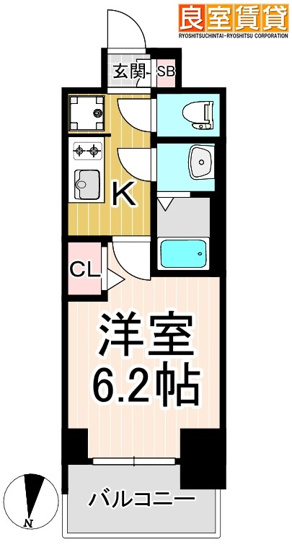 【間取り】 | プレサンス名駅南エディフィス