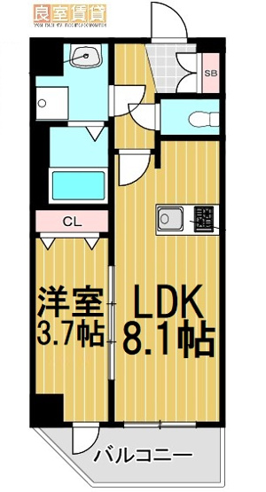 【間取り】 | メイクス上前津Ⅲ