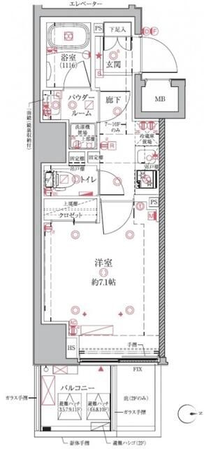 クレイシアIDZ浅草の間取り