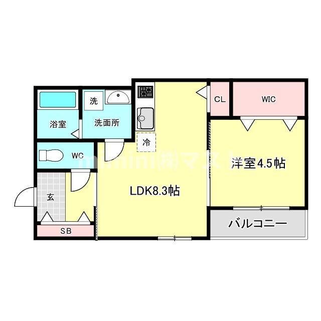J-Bright西九条Ⅱの間取り