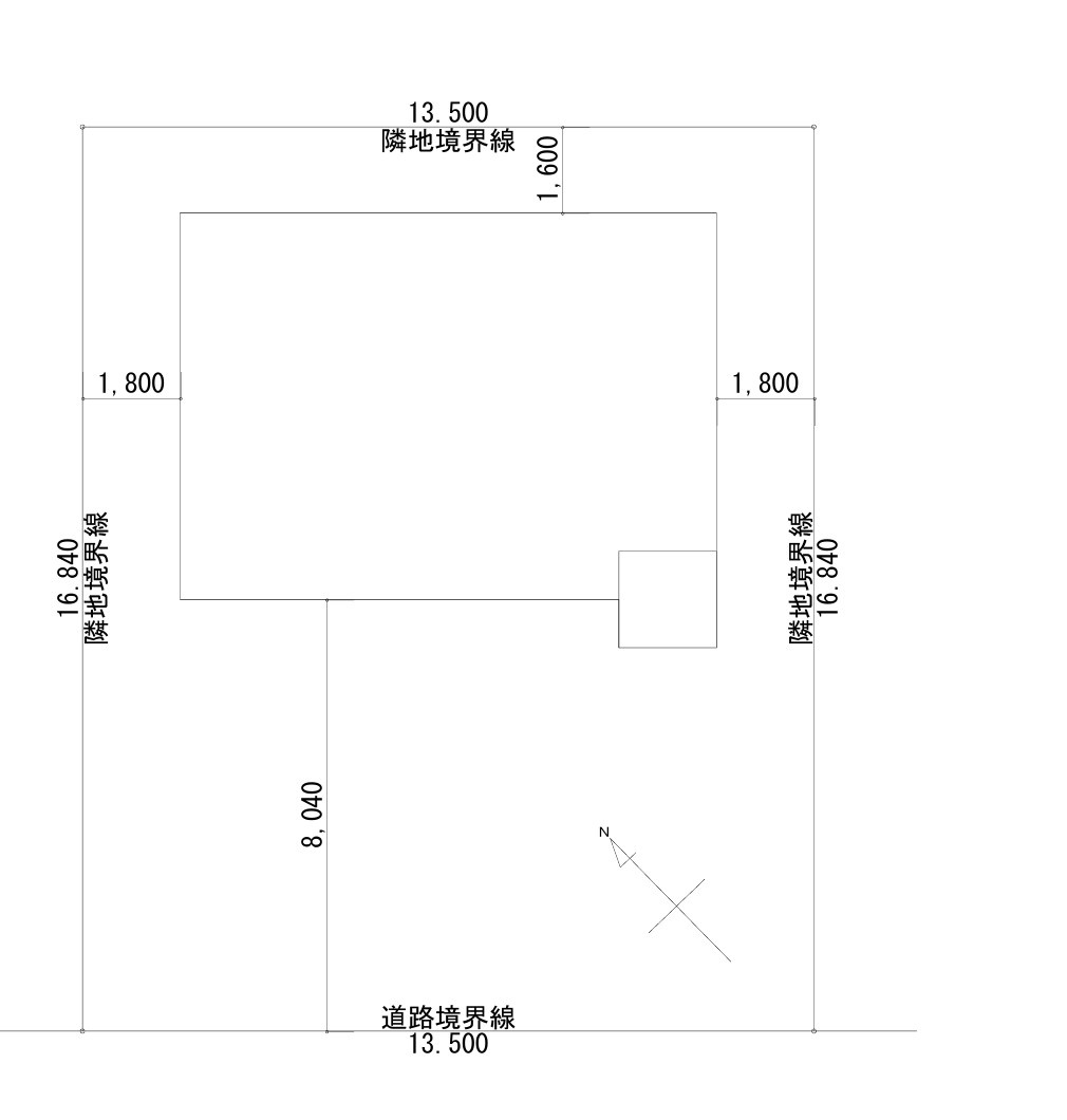 網走市駒場北１丁目７番４号　中古売家の区画図
