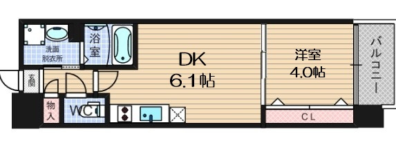 【間取り】 | エステムコート難波Ⅲラグース