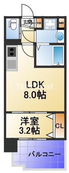 【間取り】 | ビガーポリス591同心二丁目V