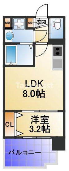 【間取り】 | ビガーポリス591同心二丁目V