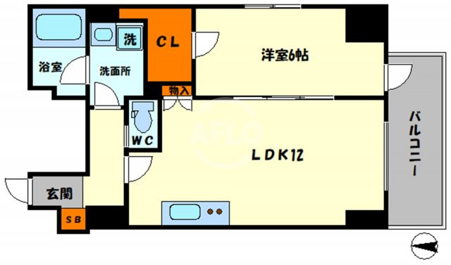 プレディアコート本町の間取り|プレディアコート本町　開放感のある間取り
