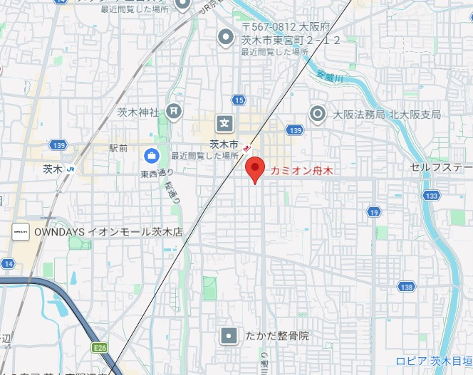 カミオン別院の地図