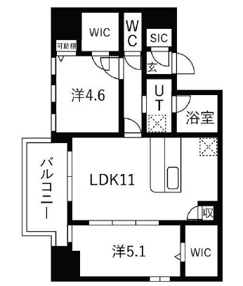 スプランディッドXの間取り