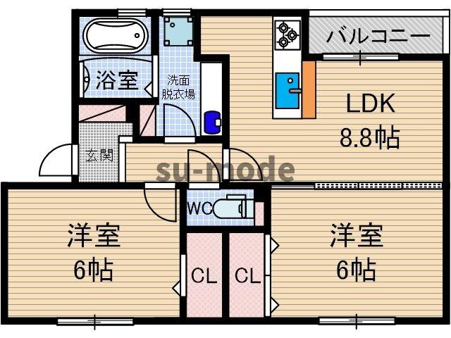 【間取り】 | マルシエK・K