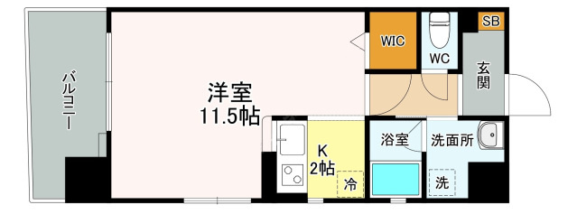 サムティレジデンス平和大通りの間取り