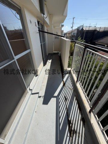 翠水マンションのバルコニー