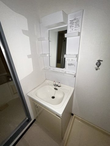 マンションタワーサイドの洗面所