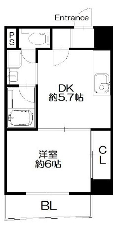 マンションタワーサイドの間取り