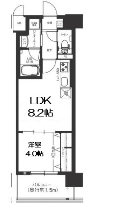 【間取り】 | エグゼ難波ザ・ゲート