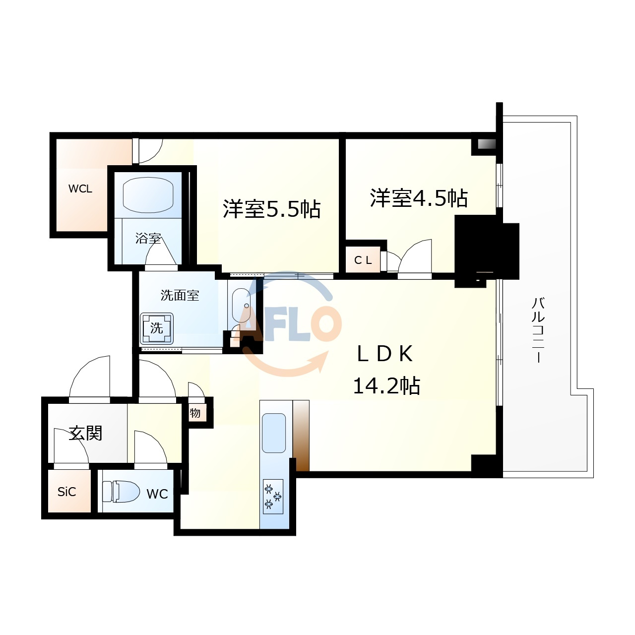 シエリアタワー大阪堀江　日吉小学校の間取り|シエリアタワー大阪堀江　間取り