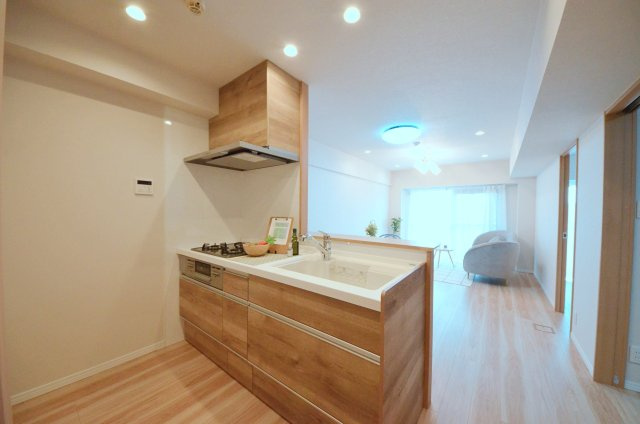 ライオンズマンション己斐本町のキッチン|令和7年12月リノベーション済の綺麗なお部屋です