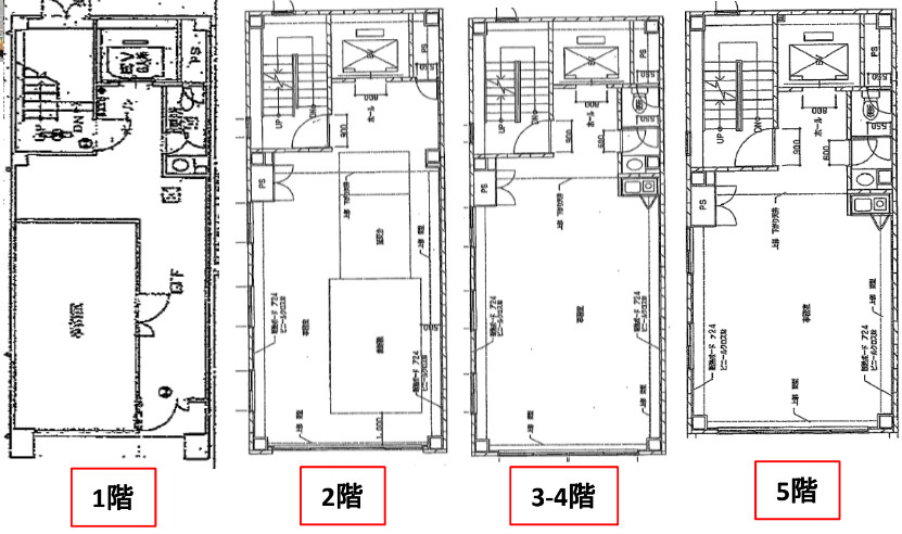 大阪市北区天神橋３丁目の店舗事務所の間取り