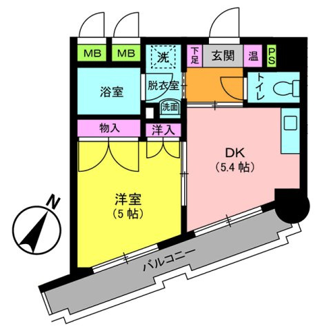 キトミ壱番館の間取り|使いやすい間取りです。