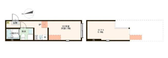 【間取り】 | ハーモニーテラス梅田ⅩⅦ