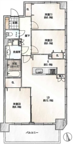 藤和シティホームズ小竹向原の間取り