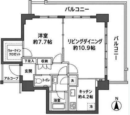 恵比寿ガーデンテラス壱番館の間取り