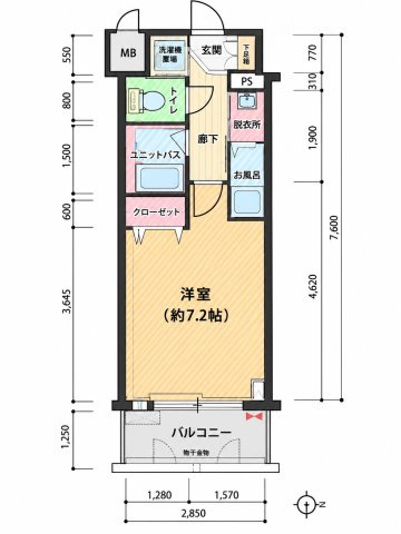 【間取り】 | プレサンス本町プライム