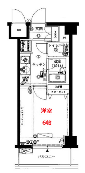 【間取り】 | クレイシア矢口 | お部屋の間取りです。