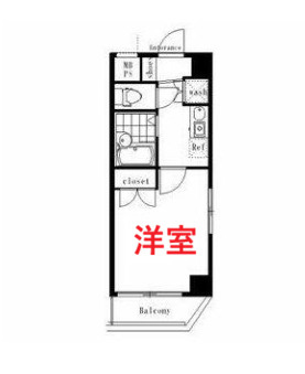 【間取り】 | シンシア蒲田 | 洋室です