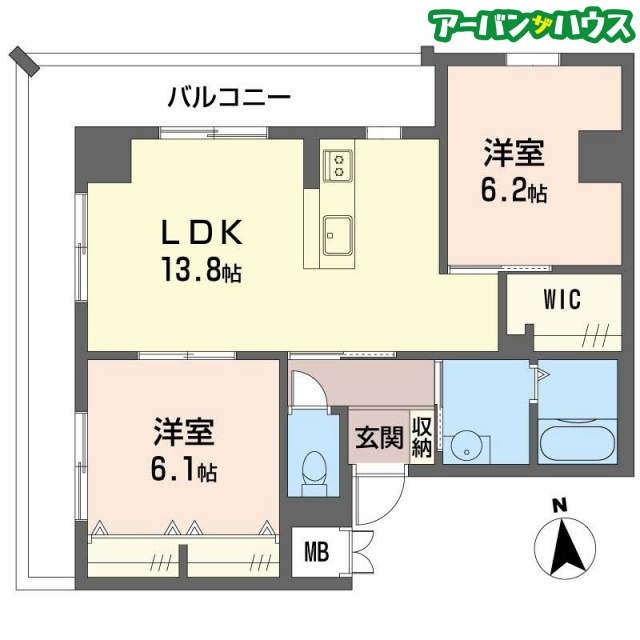 ヴィオーラ中山下の間取り