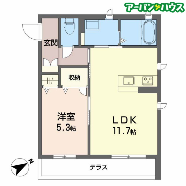 フレスクーラ医大東の間取り
