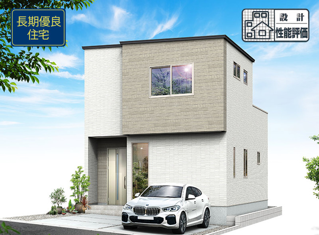 【外観パース】 | 静岡市駿河区池田 21期 新築一戸建て 2号棟 | 外観パースです