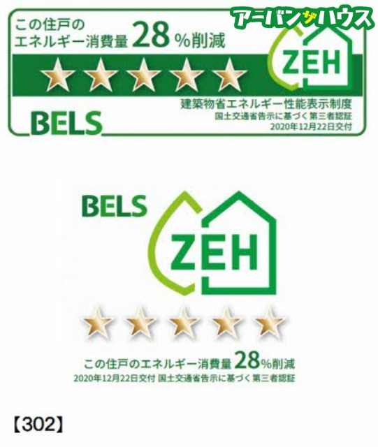 メゾンルララ　西古松の省エネ性能ラベル