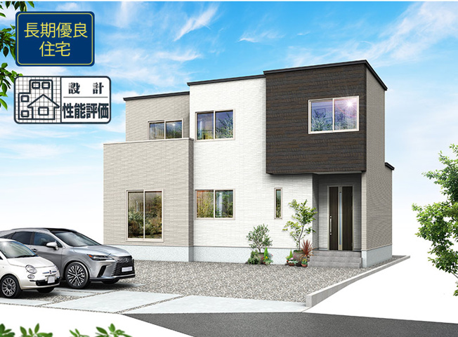 【外観パース】 | 静岡市清水区下野西 5期 新築一戸建て | 外観パースです