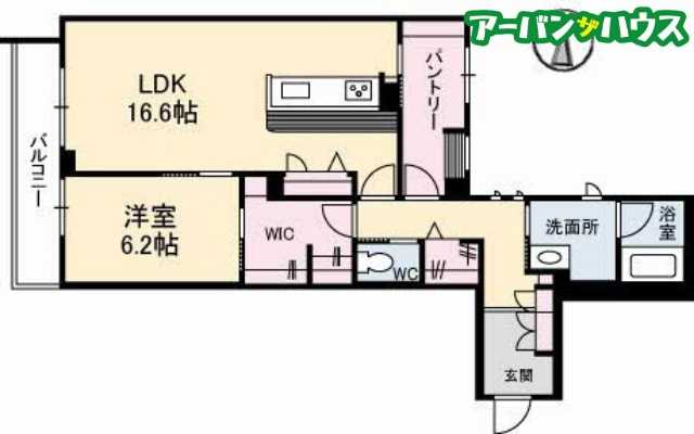 ＣｌｏｃｈｅｔｔｅＫの間取り