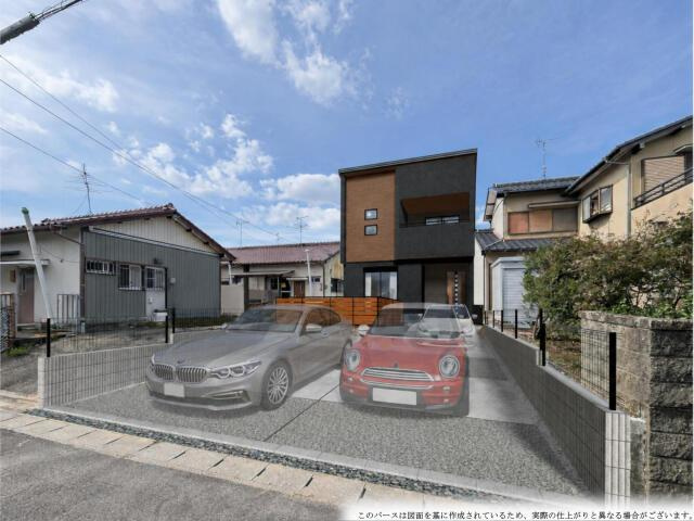 新築戸建て・仲介手数料無料）岩倉市石仏町天王１棟／１期１号棟の外観|完成予想図（外観）