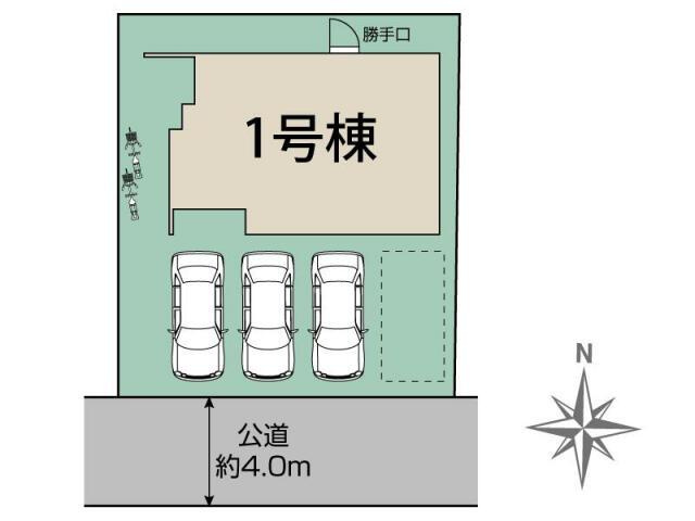 新築戸建て・仲介手数料無料）岩倉市西市町西市１棟／１期１号棟の区画図|岩倉市西市町西市1棟 区画図