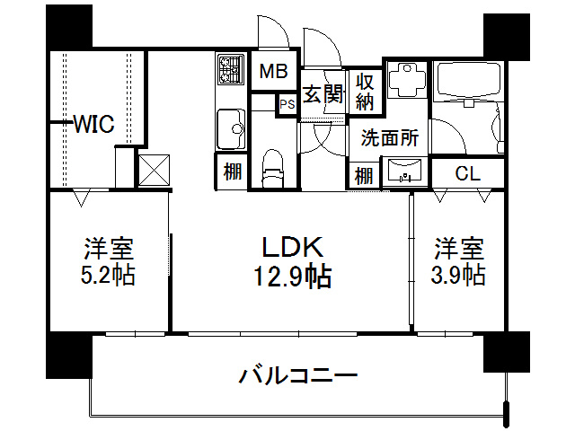 【間取り】 | エンクレスト天神AVANT