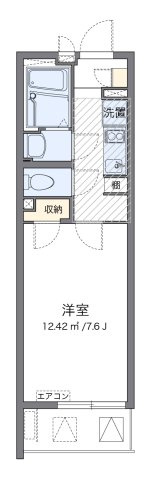 クレイノドエル　大久保Ａの間取り|代表的な間取のため実際の間取とは異なる場合があります