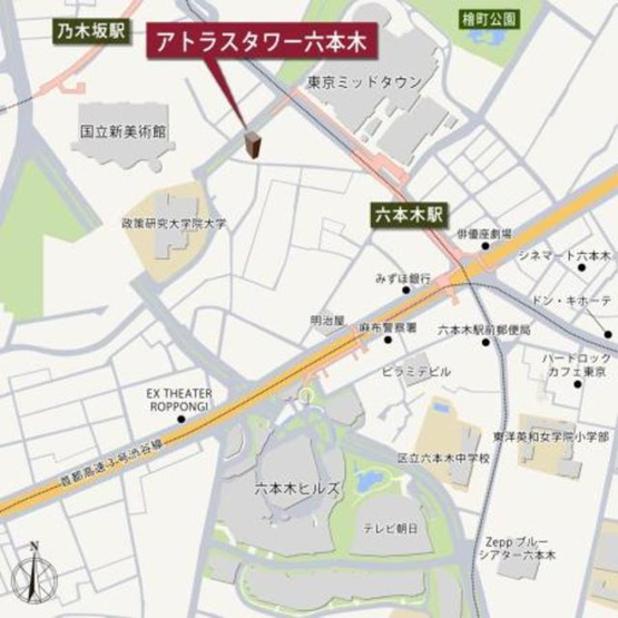 【地図】 | アトラスタワー六本木