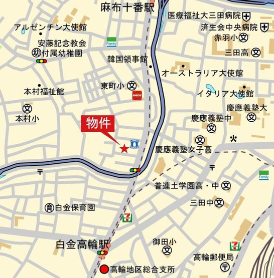 【地図】 | エンテヴィレ南麻布